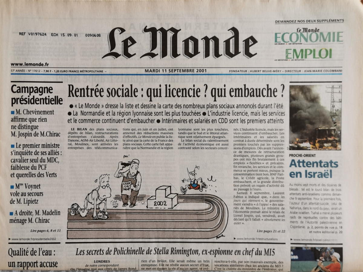 A Qui Appartient Le Journal Le Monde 2001| journal anniversaire le monde