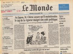 Journal de naissance LE MONDE 1996