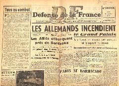 Journal Défense de la France 24/08/1944