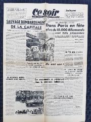 Journal Ce Soir 28/08/1944