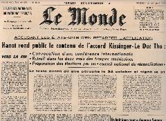 Journal de naissance LE MONDE 1972