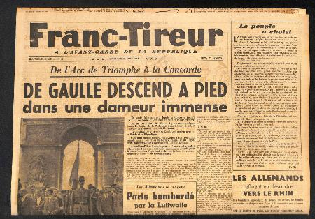 Journal Franc Tireur 27/08/1944