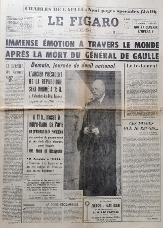 Journal le Figaro 11/11/1970