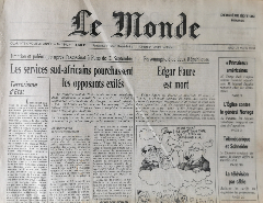 Journal de naissance LE MONDE 1988