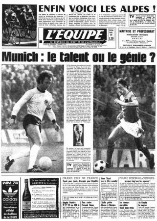 journal l'équipe 1974