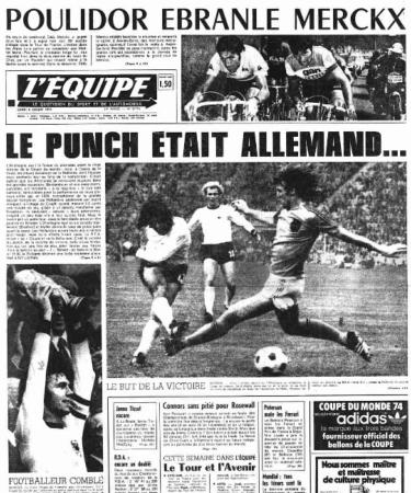 1974 | Journal l'équipe 8 juillet 