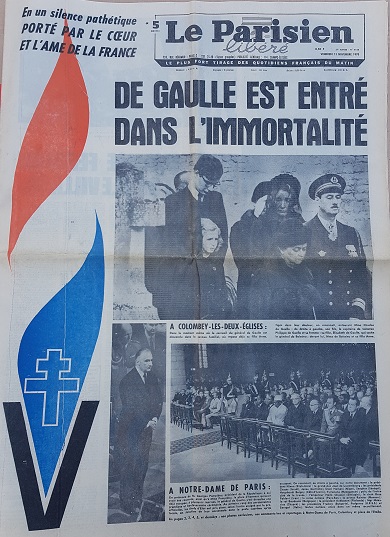 Journal Parisien libéré 13/11/1970