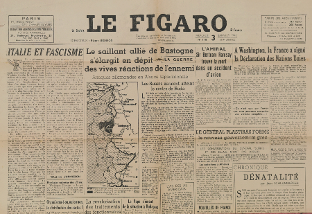 Journal de naissance 1945