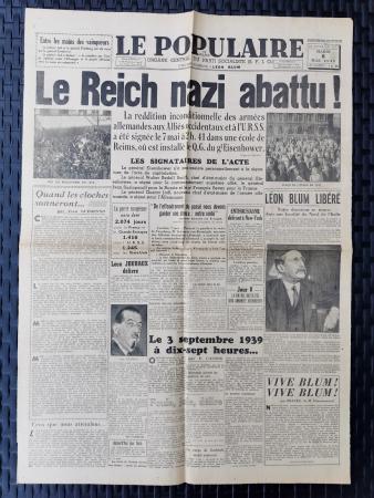 Journal Le Populaire 08/05/1945