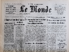 Journal de naissance LE MONDE 1974