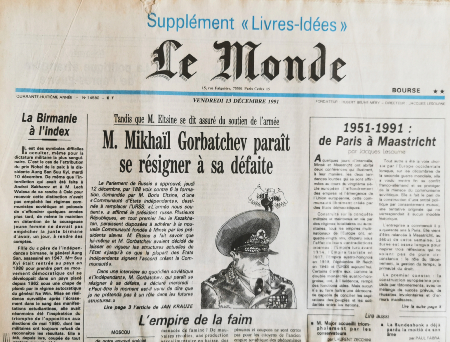 Journal de naissance LE MONDE 1991