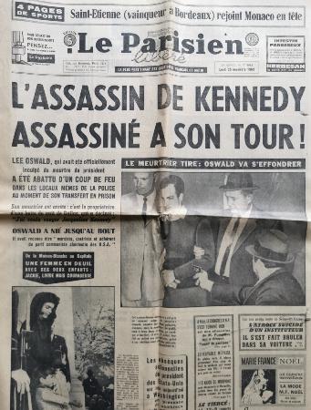 Journal le parisien libéré 25/11/1963