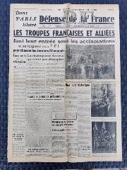 Journal Défense de la France 26/08/1944