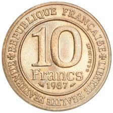 Pièce de monnaie Française 1987
