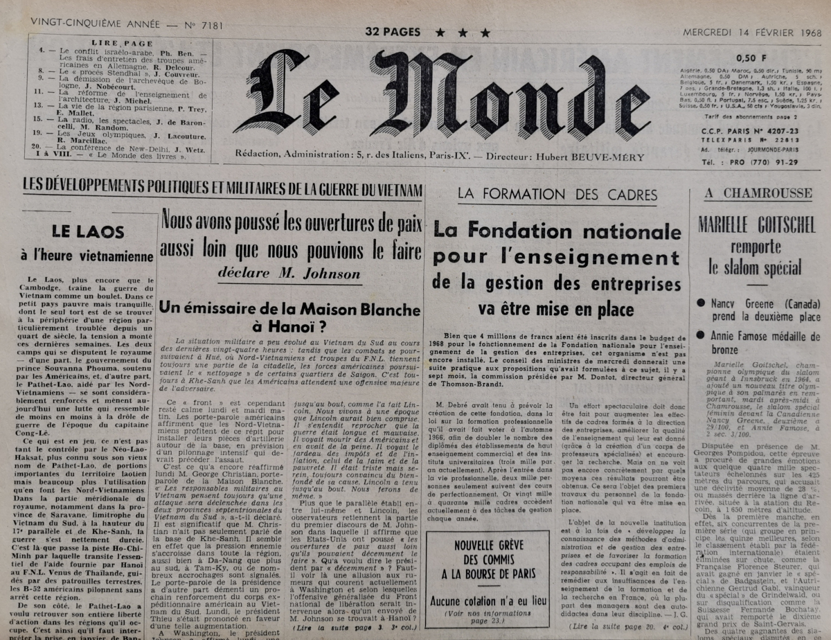 journal 1968 Le Monde