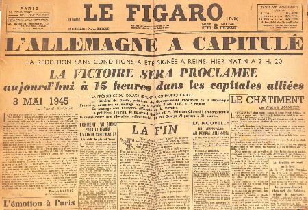 Journal le figaro 8 mai 1945