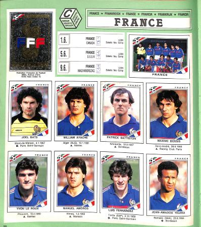 1986 L'quipe de France