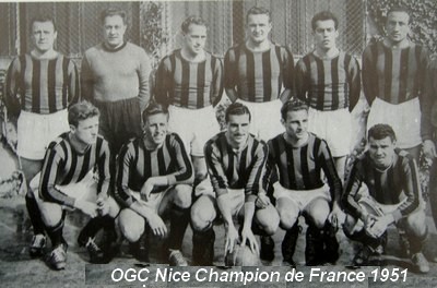 Nice champion de France de football 1951